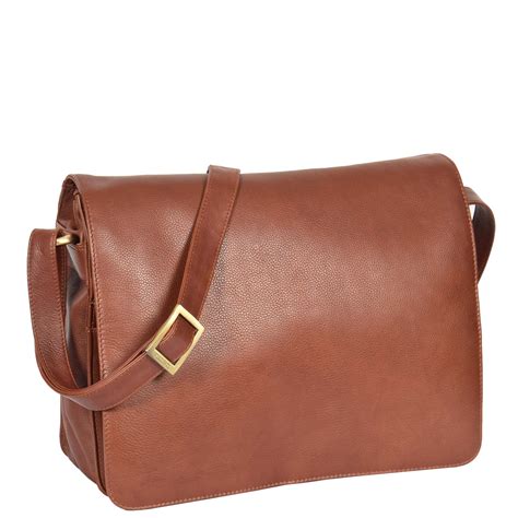 ladies leather flap over bags.